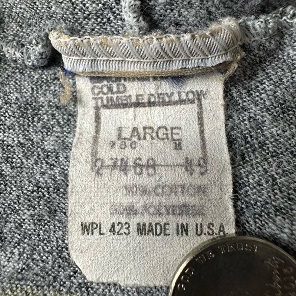 REO SPEEDWAGON Wheels Are Tourin 84-85 Sleeveless Hoodie Sweatshirt Size Large - Picture 5 of 5